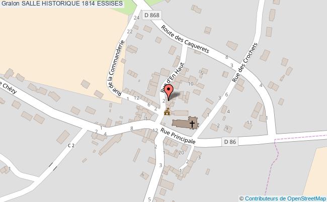 plan Salle Historique 1814 Essises ESSISES