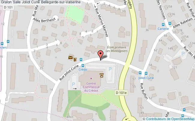 plan Salle Joliot Curie Bellegarde-sur-valserine Bellegarde-sur-Valserine