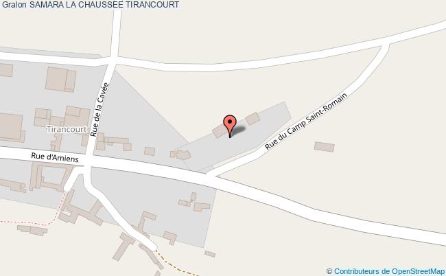 plan Samara La Chaussee Tirancourt LA CHAUSSEE TIRANCOURT