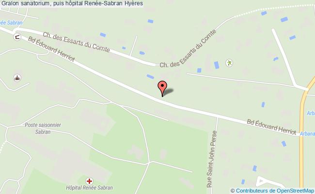 plan Sanatorium, Puis Hôpital Renée-sabran Hyères Hyères
