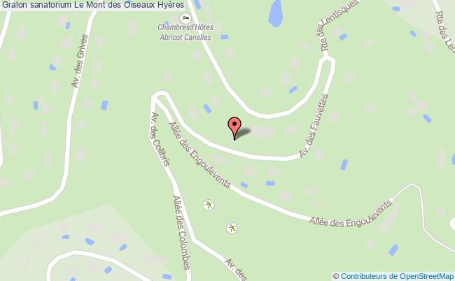 plan Sanatorium Le Mont Des Oiseaux Hyères Hyères
