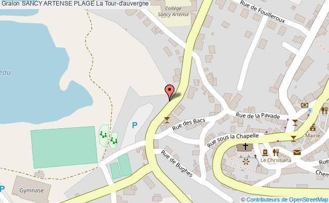 plan Sancy Artense Plage La Tour-d'auvergne La Tour-d'auvergne