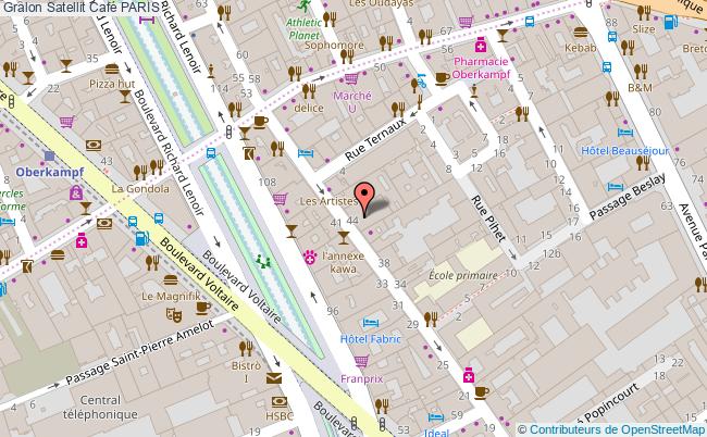 plan Satellit Café Paris PARIS
