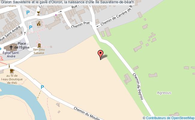 plan Sauveterre Et Le Gave D'oloron, La Naissance D'une île Sauveterre-de-béarn Sauveterre-de-béarn