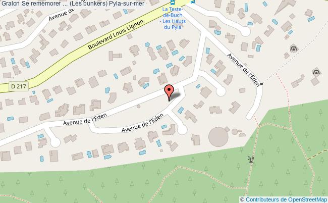 plan Se Remémorer ... (les Bunkers) Pyla-sur-mer Pyla-sur-mer