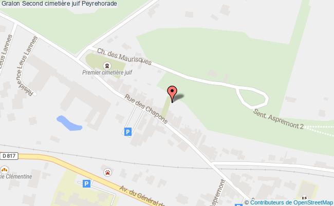 plan Second Cimetière Juif Peyrehorade Peyrehorade