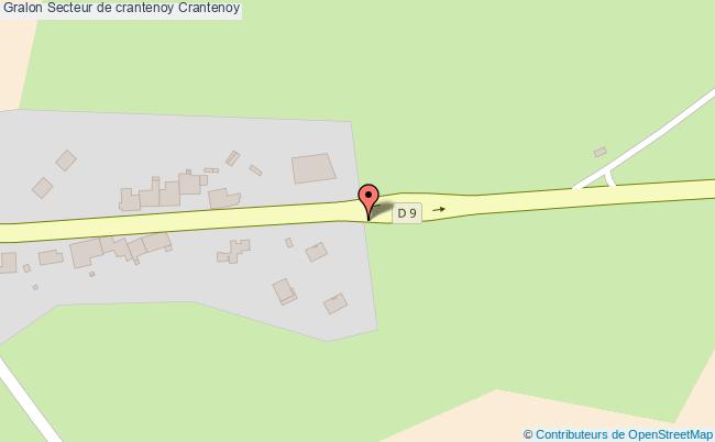 plan Secteur De Crantenoy Crantenoy Crantenoy