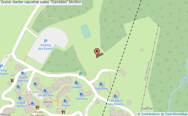 Sentier raquettes balisé "Gandalan"