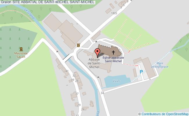plan Site Abbatial De Saint-michel Saint-michel SAINT-MICHEL