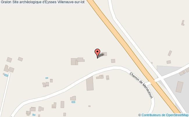 plan Site Archéologique D'eysses Villeneuve-sur-lot Villeneuve-sur-lot