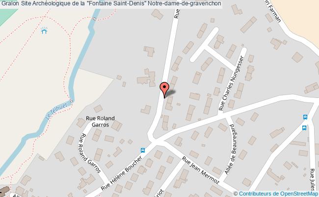 plan Site Archéologique De La "fontaine Saint-denis" Notre-dame-de-gravenchon Notre-dame-de-gravenchon