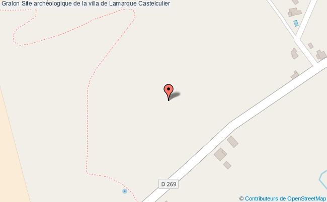 plan Site Archéologique De La Villa De Lamarque Castelculier Castelculier