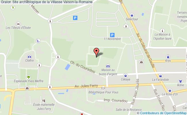 plan Site Archéologique De La Villasse Vaison-la-romaine Vaison-la-Romaine