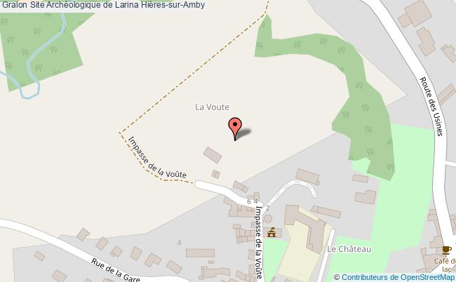 plan Site Archéologique De Larina Hières-sur-amby Hières-sur-Amby