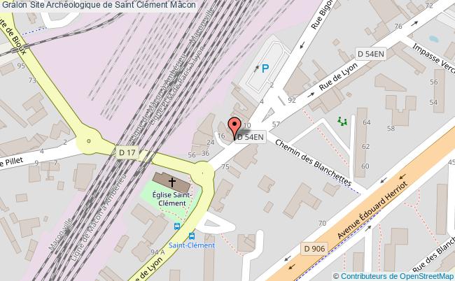 plan Site Archéologique De Saint Clément Mâcon Mâcon