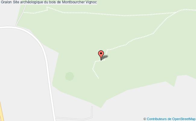 plan Site Archéologique Du Bois De Montbourcher Vignoc Vignoc