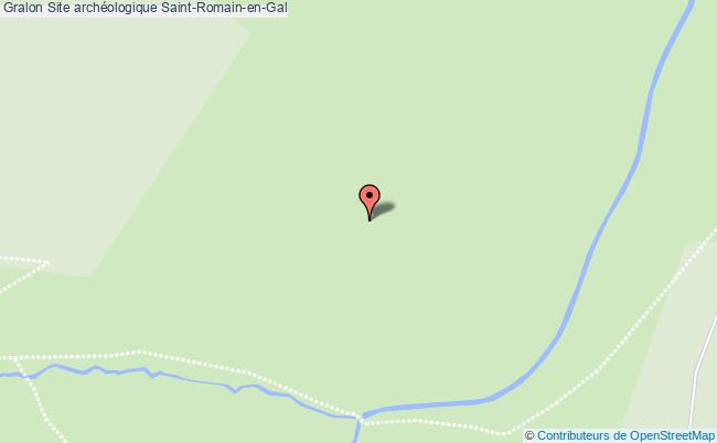 plan Site Archéologique Saint-romain-en-gal Saint-Romain-en-Gal