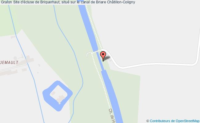 plan Site D'écluse De Briquemaut, Situé Sur Le Canal De Briare Châtillon-coligny Châtillon-Coligny