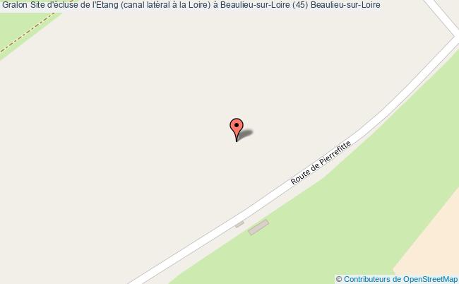 plan Site D'écluse De L'etang (canal Latéral à La Loire) à Beaulieu-sur-loire (45) Beaulieu-sur-loire Beaulieu-sur-Loire