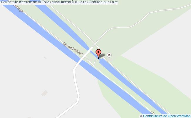 plan Site D'écluse De La Folie (canal Latéral à La Loire) Châtillon-sur-loire Châtillon-sur-Loire