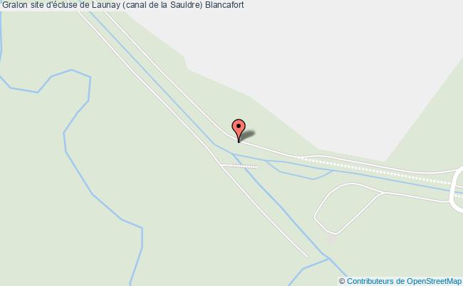 plan Site D'écluse De Launay (canal De La Sauldre) Blancafort Blancafort