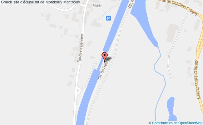 plan Site D'écluse Dit De Montbouy Montbouy Montbouy