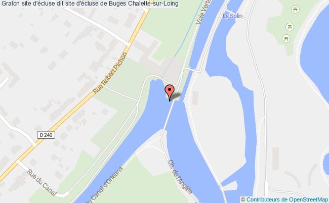 plan Site D'écluse Dit Site D'écluse De Buges Chalette-sur-loing Chalette-sur-Loing