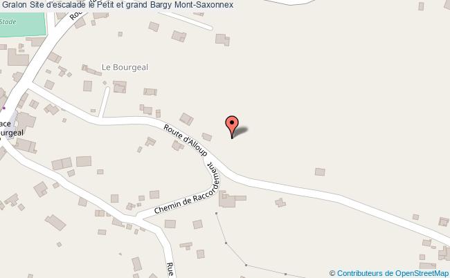 plan Site D'escalade Le Petit Et Grand Bargy Mont-saxonnex Mont-Saxonnex