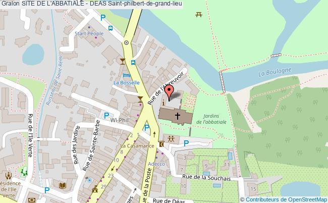 plan Site De L'abbatiale - Deas Saint-philbert-de-grand-lieu Saint-philbert-de-grand-lieu