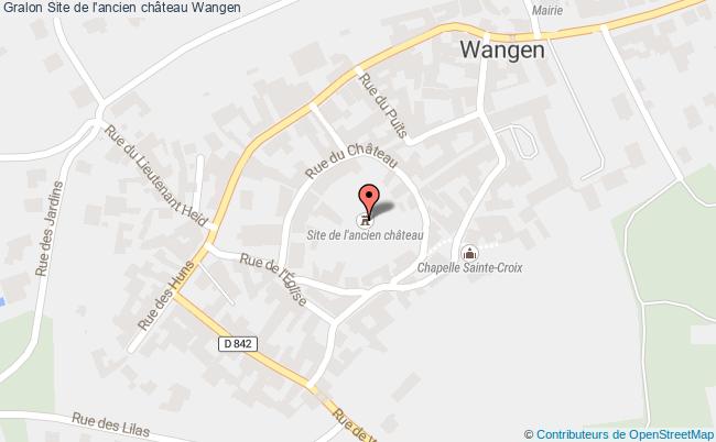 plan Site De L'ancien Château Wangen Wangen