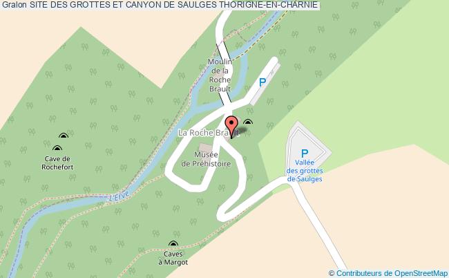 plan Site Des Grottes Et Canyon De Saulges Thorigne-en-charnie THORIGNE-EN-CHARNIE