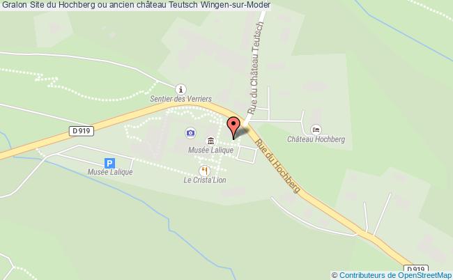 Site du Hochberg ou ancien château Teutsch