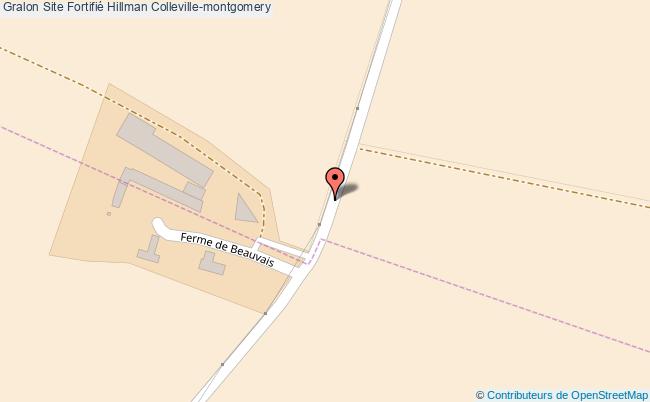 plan Site Fortifié Hillman Colleville-montgomery Colleville-montgomery