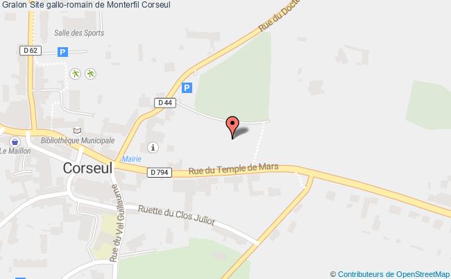 plan Site Gallo-romain De Monterfil Corseul Corseul
