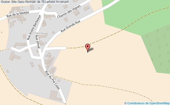 plan Site Galo-romain De L'ecartelot Arcenant Arcenant