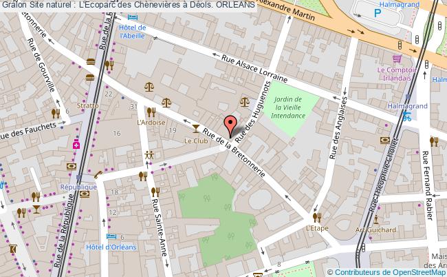 Site naturel : L'Ecoparc des Chènevières à Déols.