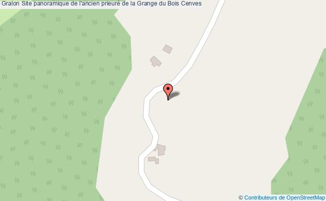 Site panoramique de l'ancien prieuré de la Grange du Bois