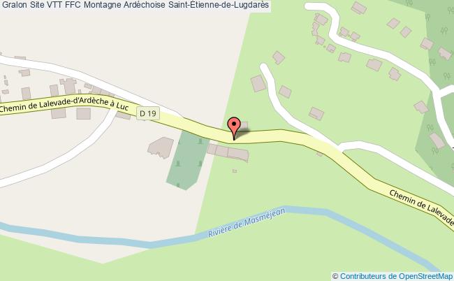 plan Site Vtt Ffc Montagne Ardéchoise Saint-Étienne-de-lugdarès Saint-Étienne-de-Lugdarès