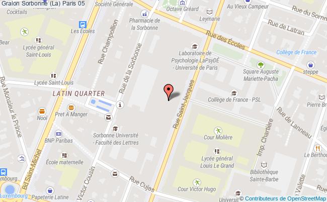 plan Sorbonne (la) Paris 05 Paris 05