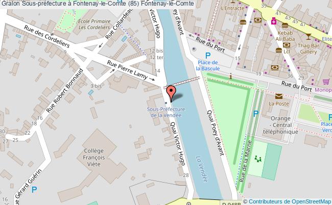 plan Sous-préfecture à Fontenay-le-comte (85) Fontenay-le-comte Fontenay-le-Comte