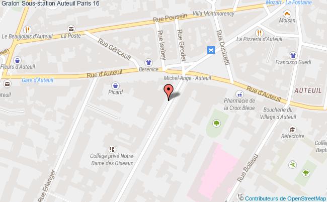 plan Sous-station Auteuil Paris 16 Paris 16