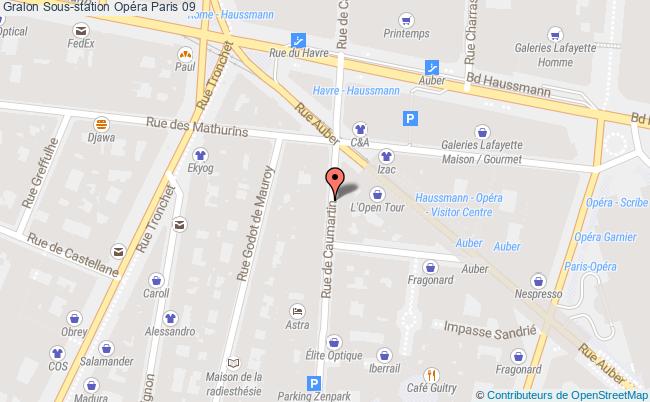 plan Sous-station Opéra Paris 09 Paris 09