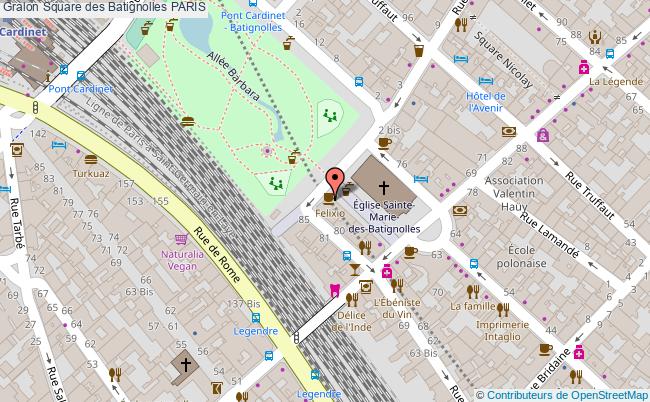 plan Square Des Batignolles Paris PARIS