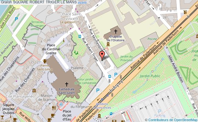 plan Square Robert Triger Le Mans LE MANS