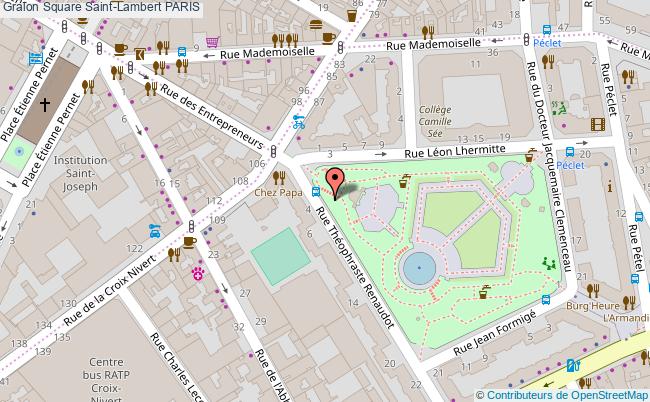 plan Square Saint-lambert Paris PARIS