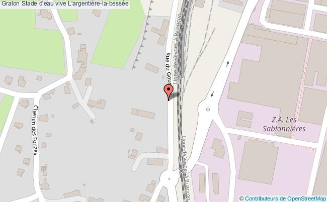 plan Stade D'eau Vive L'argentière-la-bessée L'argentière-la-bessée