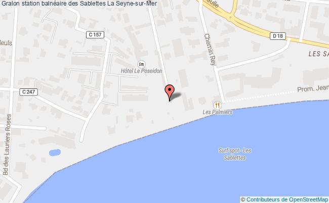 plan Station Balnéaire Des Sablettes La Seyne-sur-mer La Seyne-sur-Mer