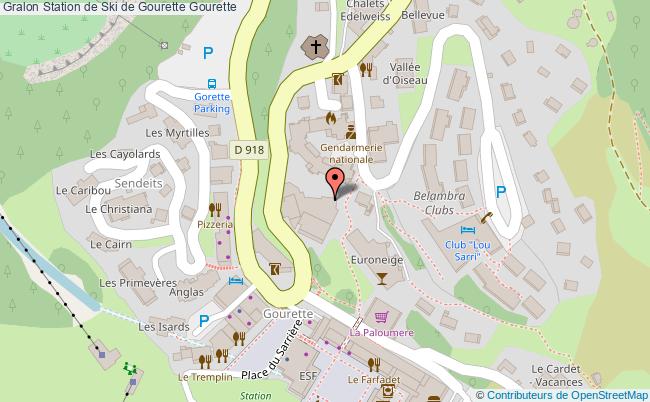 plan Station De Ski De Gourette Gourette Gourette
