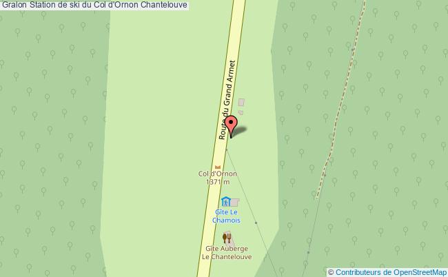plan Station De Ski Du Col D'ornon Chantelouve Chantelouve