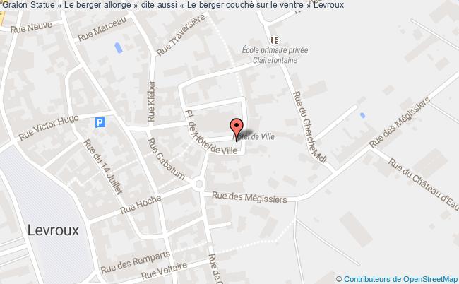 Statue « Le berger allongé » dite aussi « Le berger couché sur le ventre »